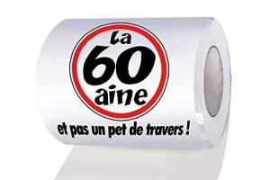 Papier WC humoristique 60 ans - 60aine